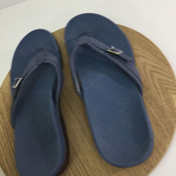 Vionic Womens Tide Patty Sandals Comfort Shoe Toe Post Thong Beach Pool Blue 12 - Picture 5 of 10